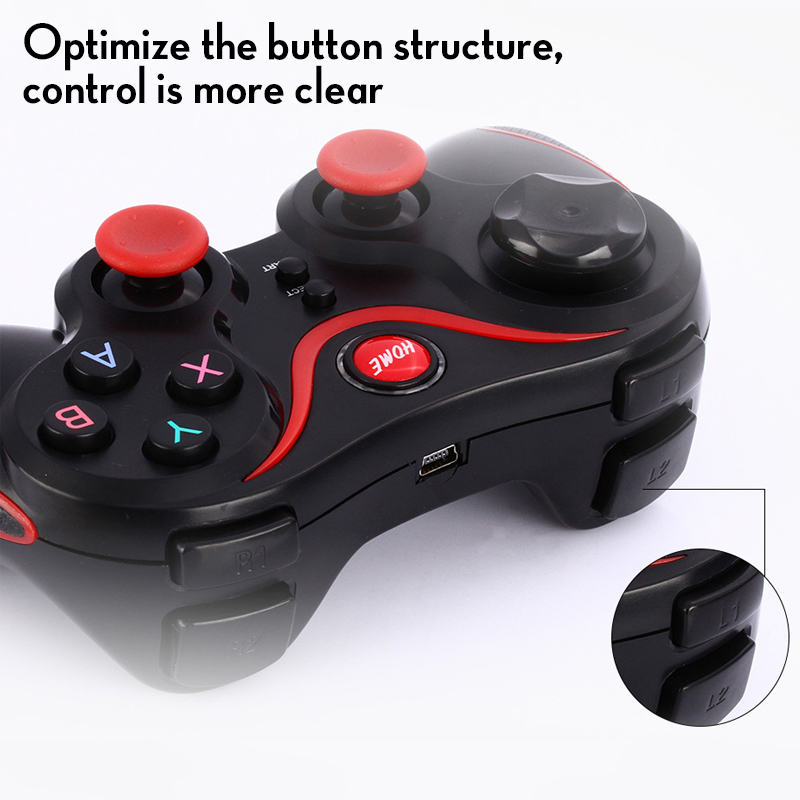 Wireless Android Gamepad T3 X3 Wireless Joystick Game Controller Joystick For Mobile Phone Tablet TV Box Holder