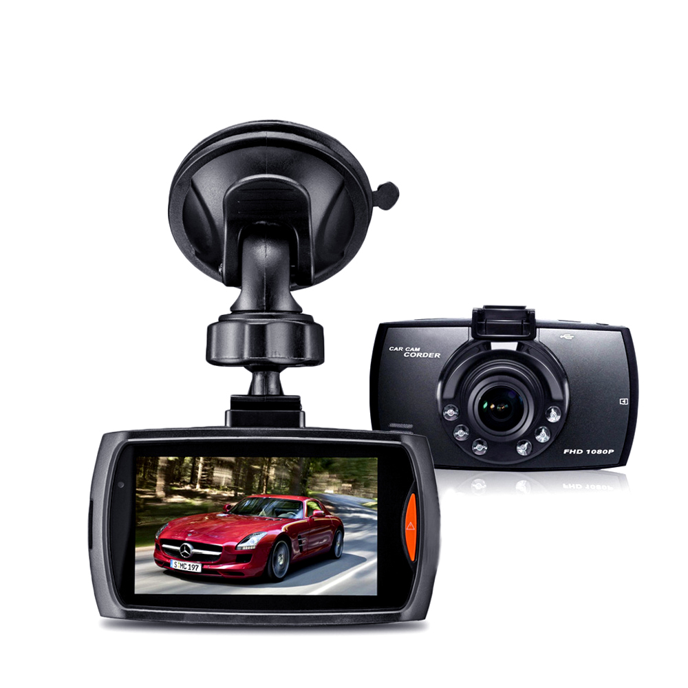 G30 Dual Lens Dashcam Car DVR Camera Black Box Full HD 1080P 2.7in LCD Night Vision G-Sensor Dash Cam Intection Not Miss Loop Recording Black