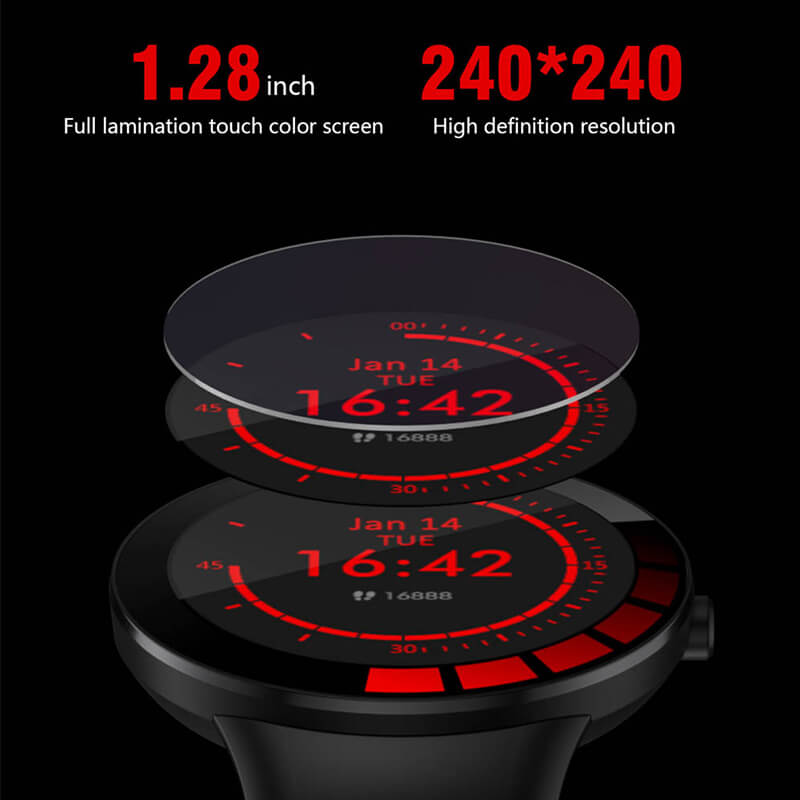 E3 Smart Watch Men IP68 Waterproof Full Touch Screen Silicone Strap Relogio SmartWatch for Android IOS Sport Fitness Watches