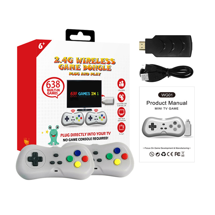 Wireless game controller directly connected handle for game console for HD game