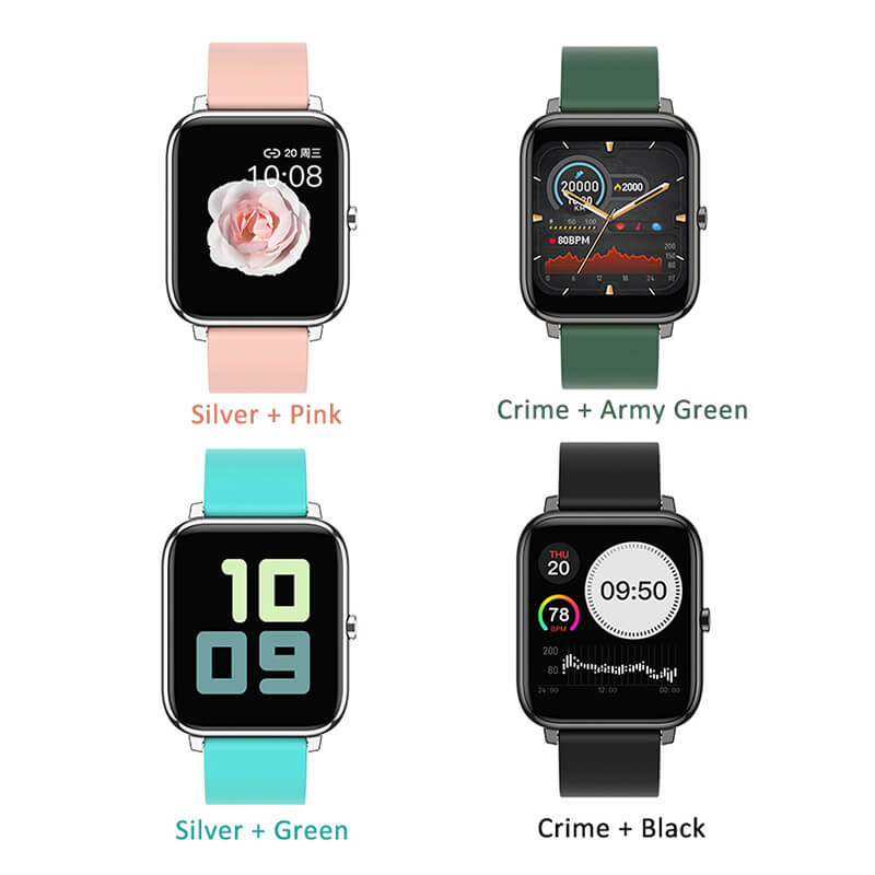 P22 smart watch 2020 full touch screen 24 hours heart rate monitoring IP67 waterproof mobile watch for Android and iOS 