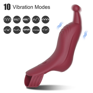 Finger Vibrator For Women,Nipple Clitoris Stimulator G Spot Erotic Massager,Pink