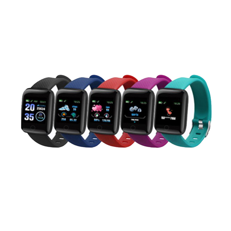 116 PLUS Sport Fitness Pedometer Color Screen Smart Bracelet Wristband Walk Step Counters Smart Band Men Women D13 Sport Watches