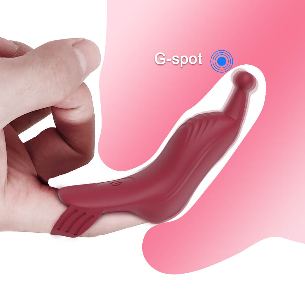  Finger Vibrator For Women,Nipple Clitoris Stimulator G Spot Erotic Massager,Pink