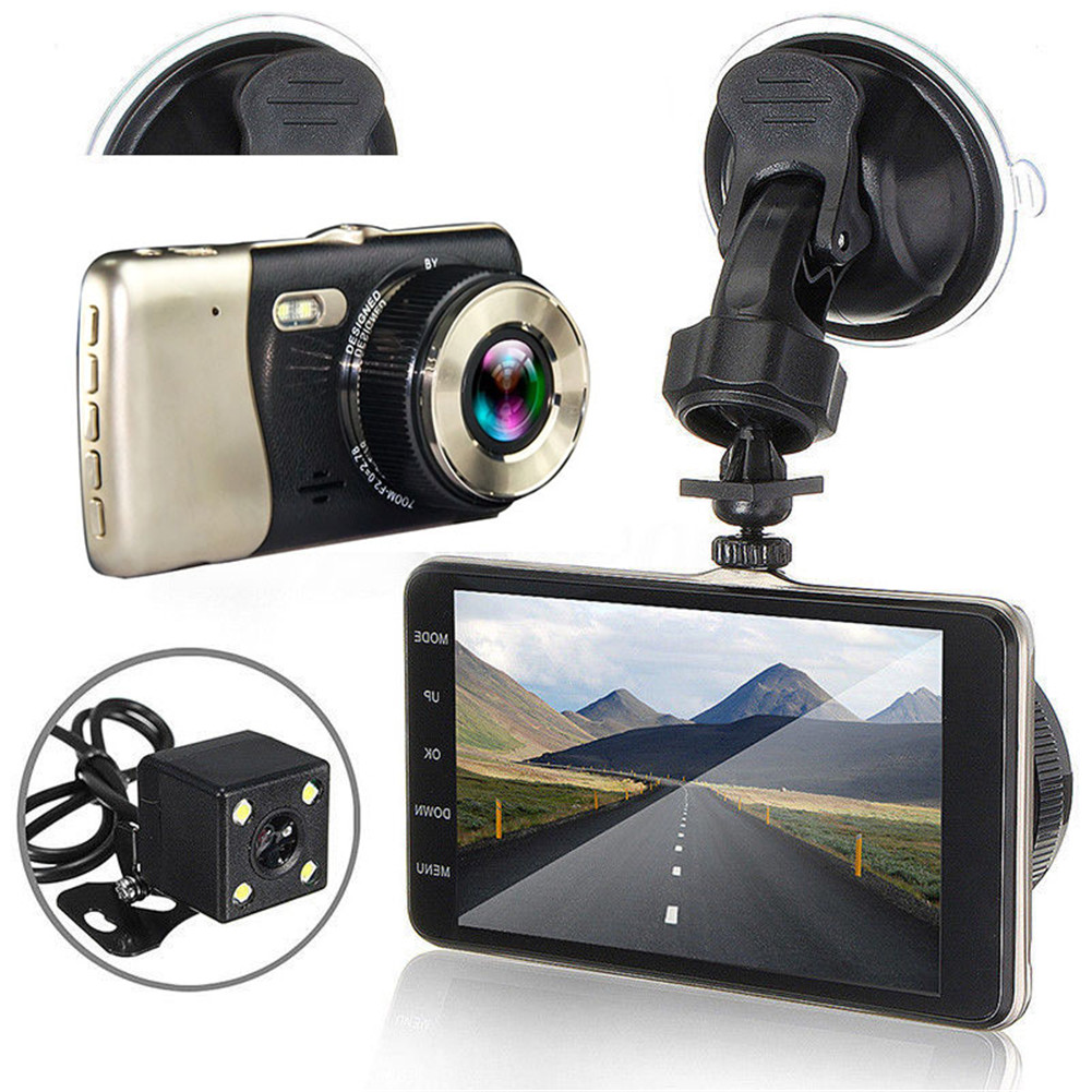 Car DVR Dash Camera Rear View Dual Camera Video 1080P Full HD 3.6" Cycle Recording Night Vision G-sensor Wide Angle Dasand After