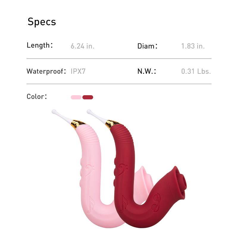 Stimulateurs de clitoris au design élégant en forme de sax