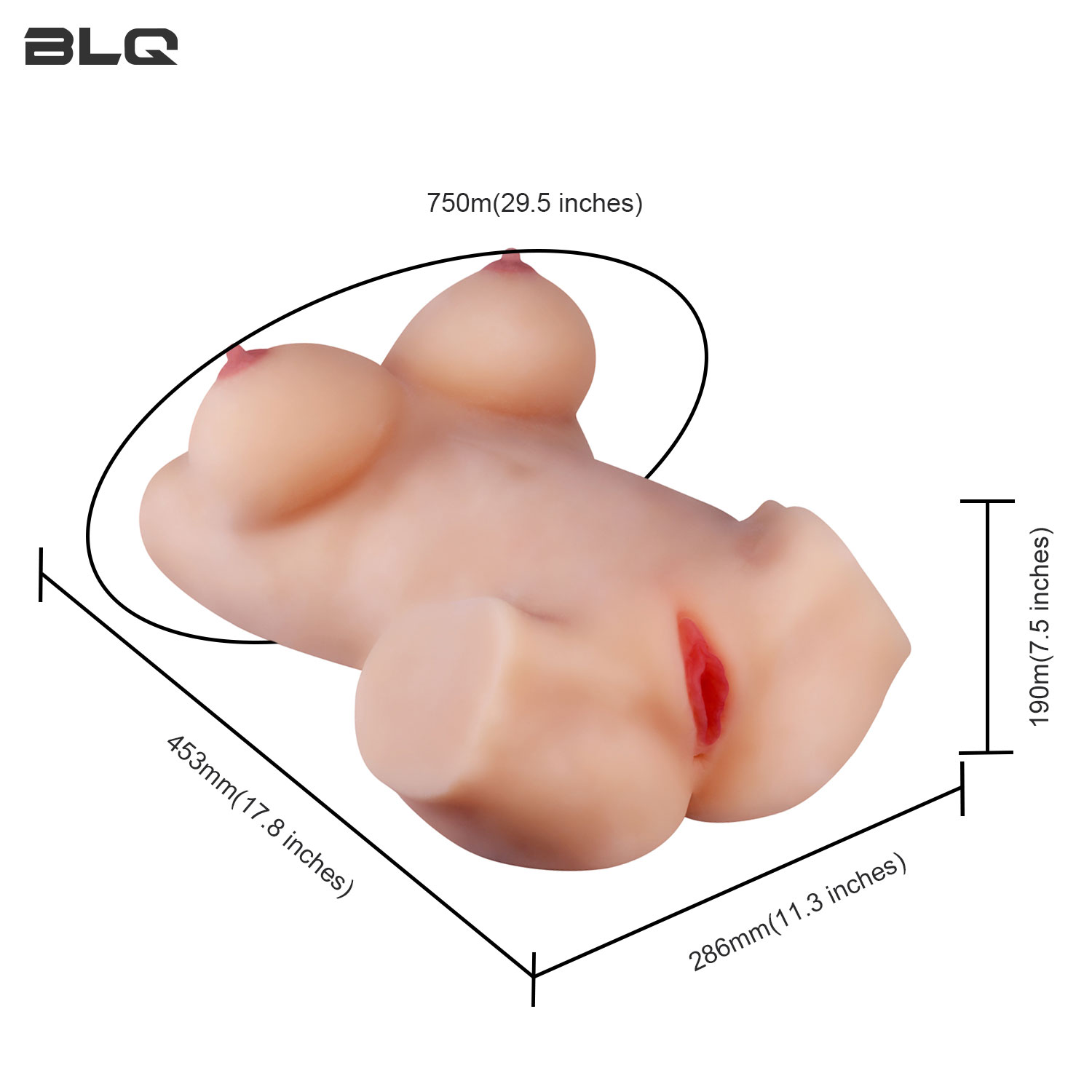 3 in 1 Male Masturbator With Anus Big-breasts And Realistic Internal 3D Vagina